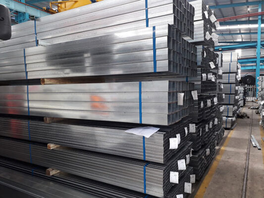 thép hộp mạ kẽm phi 75 x 150